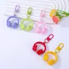 Llavero colgante de resina 3D colorido para auriculares, correa de teléfono versátil estilo ins, accesorio para bolso, decoración DIY