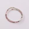 Pulsera de Doble Capa con Cuentas de Concha de Turmalina Pequeña Natural para Mujer Diseño Original Nicho Lujo Ligero Gama Alta Exquisita Pulsera Venta al por Mayor