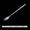 Cuchara de Acero Inoxidable 304, Cuchara para Mezclar, Tenedor de Mango Extendido Estilo Coreano, Cuchara Sazonadora para Comida Occidental, Cuchara para Ensalada, Cuchara Sazonadora para Hielo