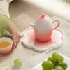 Tetera roja sandía Mi Yan, tetera moderna y sencilla para el hogar, tetera grande individual con filtro, juego de té Kung Fu, no caliente