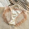 Calcinhas de Renda Sexy de Verão Francesas para Mulheres, Sem Costura Respirável Cintura Baixa Algodão Puro Virilha Cuecas Femininas