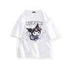 Camiseta Kawaii Sanrio Kuromi Fofa Anime Desenho Animado Amantes' Pura