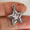 Accesorios Europeos y Americanos de Nicho con Goteo de Aceite, Corazón, Estrella, Aleación, Material para Pulsera DIY, Cadena de Teléfono Móvil, Colgante para Pendientes