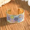 Sensor NFC Pulsera Flor de Mandala Bohemia Estilo Étnico Vacaciones en la Costa Pulsera Abierta Suministro Transfronterizo
