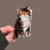 Pinza para el pelo de gato linda estilo coreano para mujer, modelo nuevo de alta gama 2026, pinza de tiburón de tamaño mediano para la parte posterior de la cabeza, accesorio para el pelo de nicho