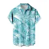 Camisa de Manga Corta Nueva de Venta Caliente para Hombre Vacaciones en Hawái Llamas Impresión 3D Casual Versátil Top para Hombre 2024
