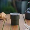 Copo pint de escada de ondulação de aço inoxidável 304 de camada única para camping ao ar livre, copo escalonado para café, copo portátil empilhável