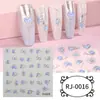 Zhengxiang Cyber Celebridade Estilo INS Adesivo para Nail Art Em relevo Cola Macia 5D Decalque Bronzing Flash Adesivo de Unha Cristal Gema DIY