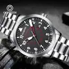 Relógio Mecânico Automático Masculino Augusten Business Suíço com Pulseira de Aço Inoxidável e Calendário, Atacado