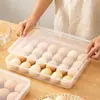 Caja de Huevos para Refrigerador de Fábrica Caja de Conservación de Alimentos Bandeja para Huevos Rejillas para Huevos Caja de Plástico para Cocina Caja de Almacenamiento de Huevos