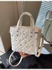 Bolsas de Nicho Transfronteiriças para Mulheres 2025 Novo Verão Versátil Super Popular Bolsa Transversal Estilo Coreano Losango Diamante Bolsa de Balde