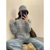 Suéter de Punto con Rayas para Mujer Otoño Chaqueta Cardigan Tejida Estilo Nuevo 2025 Ropa de Principios de Otoño Top