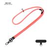 Cordón para teléfono móvil tres en uno de color sólido, bandolera corta de aspecto elegante, cuerda antipérdida, cadena colgante larga para funda de teléfono móvil