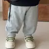 Conjunto de otoño para bebé estilo coreano, ropa nueva para recién nacidos, sudadera con capucha linda y juguetona + pantalones jogger versátiles