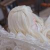 Peluca para muñeca BJD 6 puntos Ye Luoli Cabello largo rizado dorado bebé de tela pequeña seda de alta temperatura cobertura de cabello falso en stock Foto real