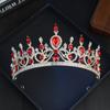 Dropshipping Artículos Pequeños al Por Mayor: Diadema Corona de Cristal con Pedrería Plata Oro Claro Accesorio para el Cabello para la Boda de la Novia