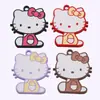 Popular Dibujo Animado Sentado Gato Kt Accesorios de Esmalte Coloridos Dijes para Bolsos DIY Materiales para Joyería Hecha a Mano