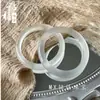 Pulsera Rosa Lichi Hielo Ojo de Gato para Mujer, Pulsera de Hielo de Jade de Alta Calidad, Regalo para Novia, Joyería de Jade de Lujo Ligero Similar a la Seda Ojo de Gato