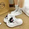Acessórios de Resina DIY Desenho Animado, Câmera de Gato de Pelúcia, Cola de Creme, Pingentes para Tamanco e Decorações para Sapatos