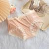 7A Antibacteriano Gelo Seda Ultra-fino plus size Roupa Interior Feminina Cintura Média Algodão Virilha Renda Roupa Interior Feminina 200kg