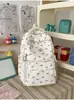 Nova mochila de alta qualidade, simples e fofa, em tons de azul e rosa, mochila de nicho de grande capacidade para meninas do ensino fundamental, médio e universitário
