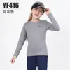 Pgm Roupa de Golfe Infantil Camiseta de Manga Longa Meninas Outono e Inverno Camisa Básica Roupa de Golfe Roupa Esportiva Fabricante