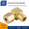 Nuoheng fabricante de cobre junta de tubulação de latão virola cotovelo Pneumático Hidráulico duplo cabeça reta ângulo ferrule junção