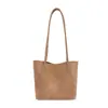 Primavera de 2026 Novas Bolsas de Tecido Série de Cores Maillard Bolsas de Ombro Bolsas Tote Bolsas de Axila Simples Fashionáveis Tendência