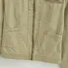 Chaqueta corta de estilo retro con cuello alto, lavada y desgastada para mujer, otoño casual versátil, top único con cremallera