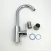 Decoração de Casa Universal Liga de Zinco Galvanizada Água Mista Fria e Quente Curva Grande Pia para Lavar Legumes Tee Plano Torneira de Cozinha