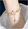 Nova Pulseira Borboleta Feminina Estilo Ins Design de Nicho Super Fada Borboleta Jade Quebrado Pulseira Simples Versátil Melhor Amiga