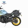 Coche muscular Wolf adecuado para bolsa lateral Wuji 57R bolsa lateral se puede instalar casco medio casco casco integral con cerradura marco de liberación rápida modificación