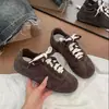 Zapatillas de entrenamiento blancas estilo ballet para mujer, nueva colección de otoño 2026, ligeras y transpirables, zapatillas casual versátiles