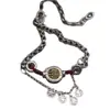 Novo Tornozeleira Trançada com Tassel Vermelho 'Paz e Alegria' Estilo Chinoiserie Design de Nicho Senso de Design Retro Pulseira e Acessórios para Pé de Uso Múltiplo