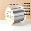 Accesorios para horquilla de hanfu estilo antiguo de seda de cobre que conserva el color, material de flor envuelto a mano, línea de modelado de hilo metálico para uñas, joyería DIY