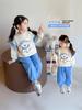 Conjunto de Sudadera con Dibujos Animados para Niña Otoño 2025 Nuevo Informal y a la Moda Conjunto de Dos Piezas de Pantalones Deportivos de Otoño para Bebé Niña