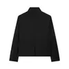 Blazer popular da marca Z, estilo europeu e americano, com botões, gola alta, moda feminina no AliExpress, preto, outros doces ZA