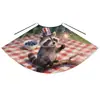 Bandeira Estrela Listras Vermelhas e Brancas Estampa de Balão Capa Infantil Unissex Fantasia Dia da Independência Amazon Cape com Amarração