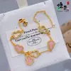 Estilo Igual al Libro Rojo Rosa Retro Diamante de Nácar Calado Calabaza Pulsera Lujo Accesible Moda de Gama Alta Joyería de Mano de Nicho