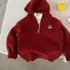 MalhasGrossas de Tricô Grosso Estilo Coreano para Crianças, Homens e Mulheres 2024 Nova Roupa de Baixo com Gola Alta Curta para Bebê, Roupa de Inverno