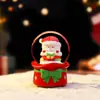 Bestseller transfronteiriço: Chapéu de Natal criativo com flocos de neve, bola de cristal, caixa de música e luz de Natal, para atacado