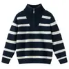 Suéter de punto de cachemira para niños con cuello alto, suéter grueso de cuello alto, nuevo estilo otoño/invierno para niños y niñas, top básico de cuello polo
