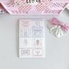 Mini tarjeta de sello linda coreana de 3*4 CM, material de embalaje, pegatina adhesiva, cuenta de mano, material de bricolaje ins