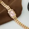 Reloj Popular para Mujer Transfronterizo, Reloj Cuadrado de Moda, Nuevo Reloj de Cuarzo de Cristal para Niñas, Reloj para Mujer de Lujo Ligero de Alta Gama