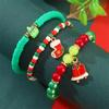 Adornos navideños transfronterizos versátiles elementos navideños colgante combinación de colgantes conjunto letras con cuentas pulsera navideña