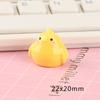 Accesorios de Resina de Pollito 3D de Dibujos Animados Pegatinas para Fundas de Teléfono con Pegamento de Crema DIY Adornos para Paisajes en Miniatura Venta al por Mayor