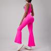 Macacões de Yoga Europeus e Americanos Transfronteiriços, Esportes e Fitness, Calças Boca de Sino Sexy Levanta Bumbum, Macacões de Yoga Peça Única Justos