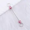 Colgantes Creativos de Metal con Cuentas Gradiente Multicolor Coloridos Colgantes de Llave Hechos a Mano Accesorios para Llavero Listos para la Venta