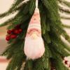 Decoraciones Navideñas Nuevas Transfronterizas Colgantes Pequeños Tejidos Navideños Árbol de Navidad Muñeco de Viejo sin Rostro Colgante Rojo