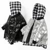 Ropa de Abrigo de Invierno para Niños con Algodón, Ropa de Abrigo Cálida y Gruesa a Cuadros, Ropa de Abrigo de Algodón Acolchado para Niños Medianos y Grandes, Ropa de Abrigo de Algodón Acolchado sin Lavado de Cuero Brillante para Niños